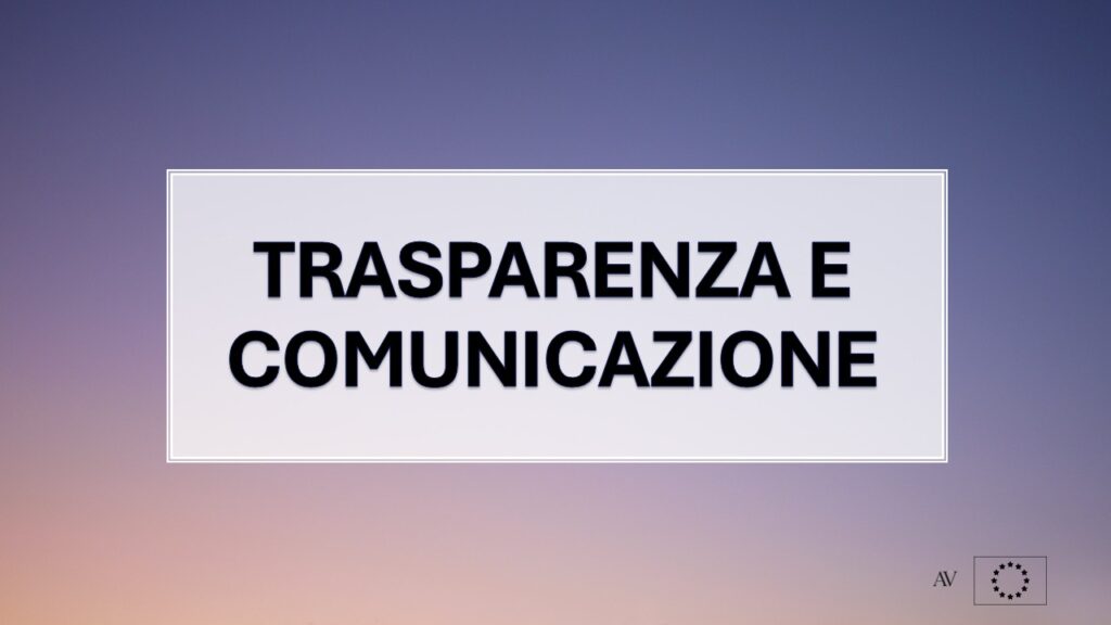Trasparenza e comunicazione nel Regolamento (UE) 2021/1060